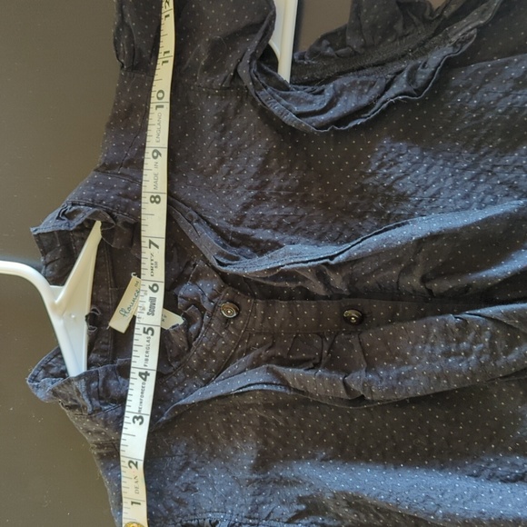 Flounce romantic ruffle button down top - Picture 7 of 9